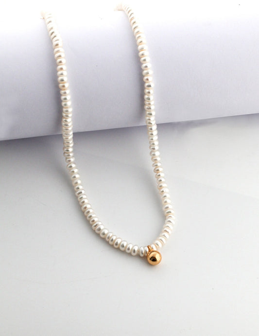 Sterling silver Pearl necklace